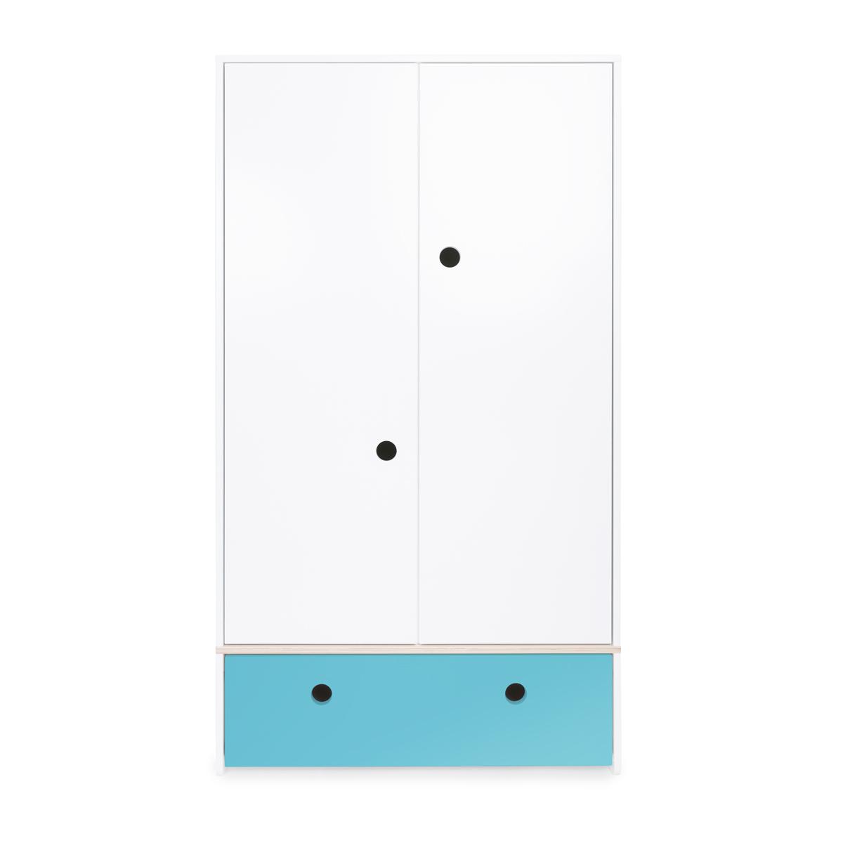 Armario 2 puertas COLORFLEX cajón frontal paradise blue 