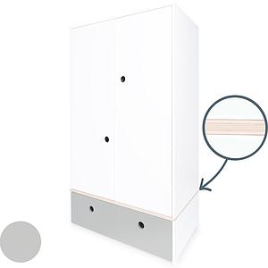 Armario 2 puertas COLORFLEX cajón frontal pearl grey 