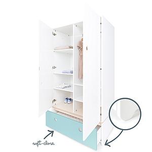 Armario 2 puertas COLORFLEX cajón frontal sky blue 