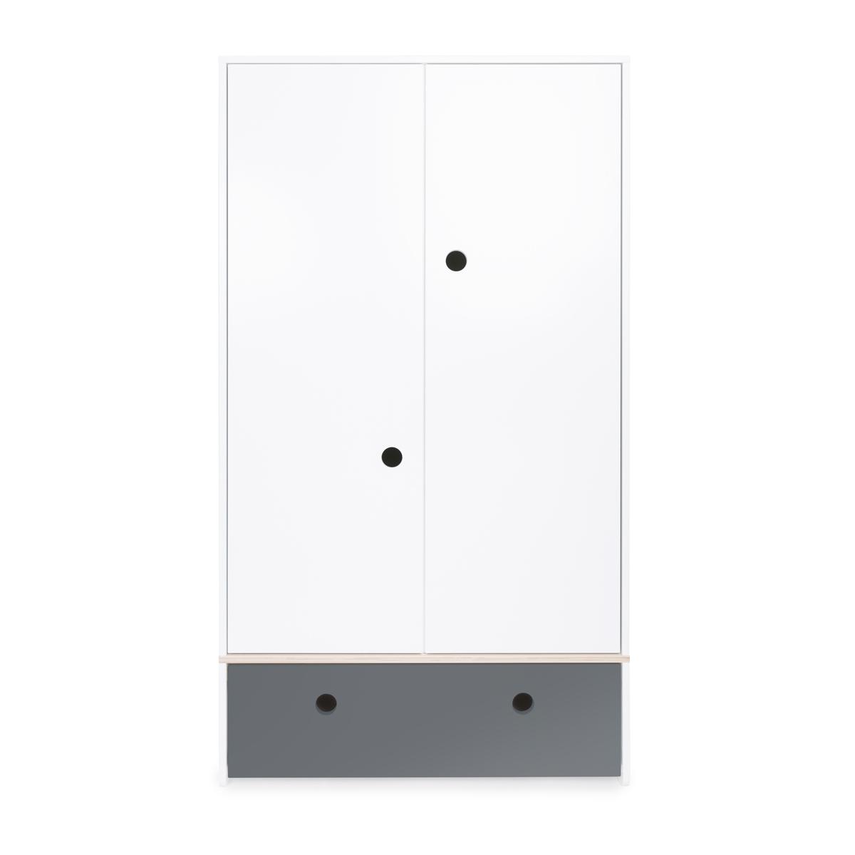 Armario 2 puertas COLORFLEX cajón frontal space grey