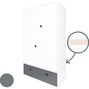 Armario 2 puertas COLORFLEX cajón frontal space grey