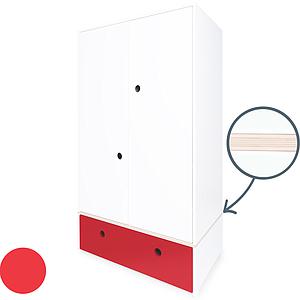 Armario 2 puertas COLORFLEX cajón frontal true red 