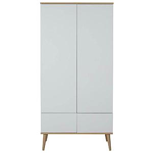 Armario 2 puertas FLOW Quax blanco-roble