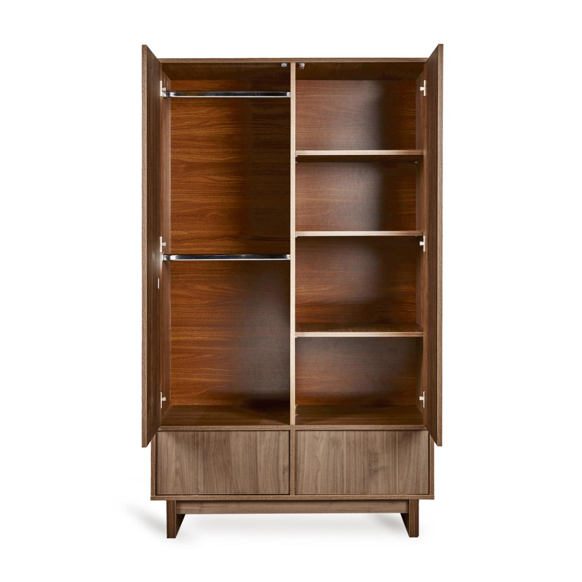 Armario 2 puertas KYO Quax walnut