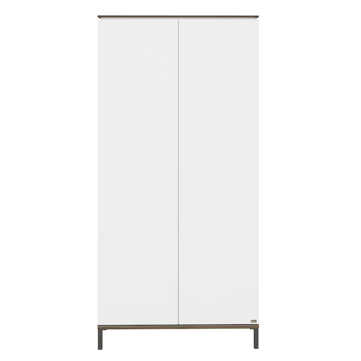 Armario 2 puertas LOVELY ALIV Yuny by Paidi off white-dark walnut