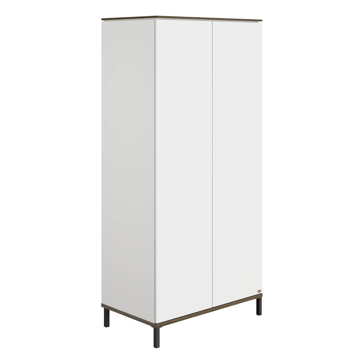 Armario 2 puertas LOVELY ALIV Yuny by Paidi off white-dark walnut
