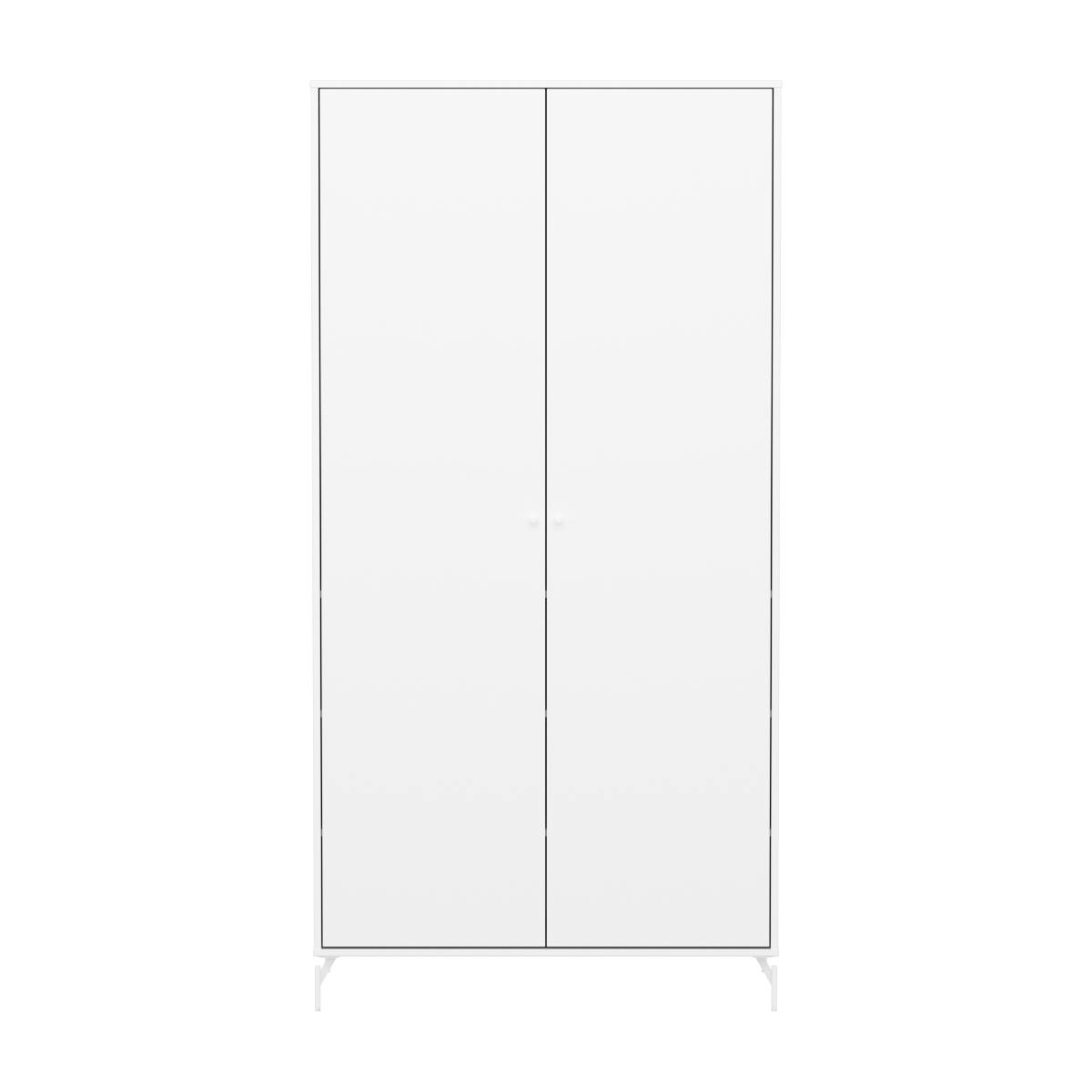 Armario 2 puertas-patas SAGA Flexa blanco-blanco