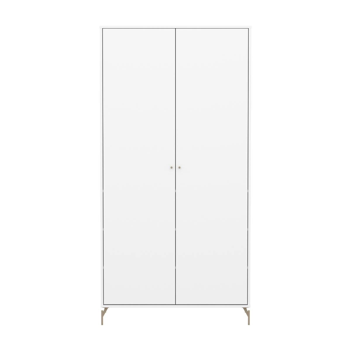 Armario 2 puertas-patas SAGA Flexa blanco-oat
