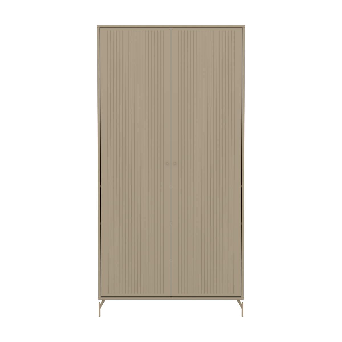 Armario 2 puertas ranuras-patas SAGA Flexa oat-oat