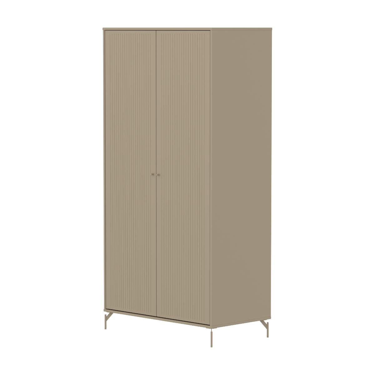 Armario 2 puertas ranuras-patas SAGA Flexa oat-oat
