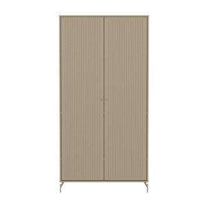 Armario 2 puertas ranuras-patas SAGA Flexa oat-oat