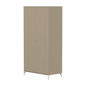 Armario 2 puertas ranuras-patas SAGA Flexa oat-oat