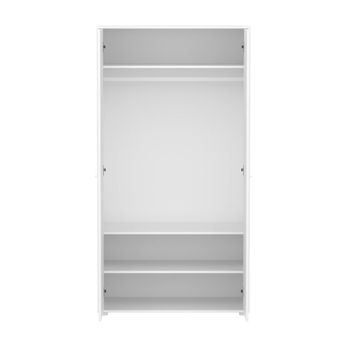 Armario 2 puertas ranuras SAGA Flexa blanco-roble