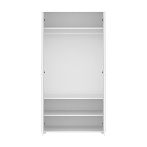 Armario 2 puertas ranuras SAGA Flexa blanco-roble