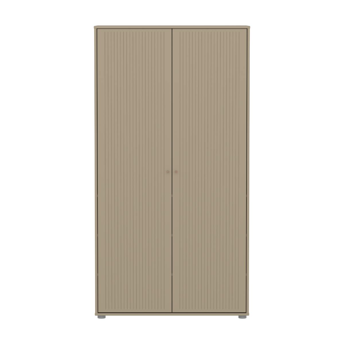 Armario 2 puertas ranuras SAGA Flexa oat-roble