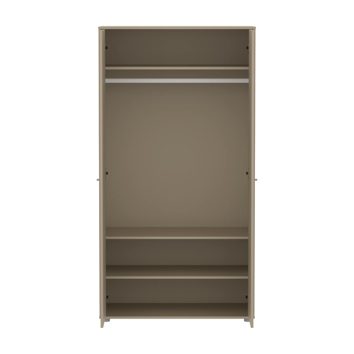 Armario 2 puertas ranuras SAGA Flexa oat-roble
