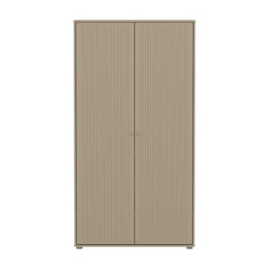 Armario 2 puertas ranuras SAGA Flexa oat-roble