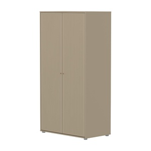 Armario 2 puertas ranuras SAGA Flexa oat-roble