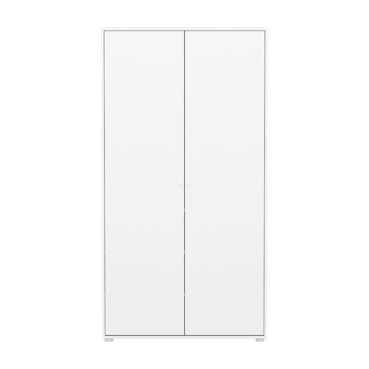 Armario 2 puertas SAGA Flexa blanco-blanco