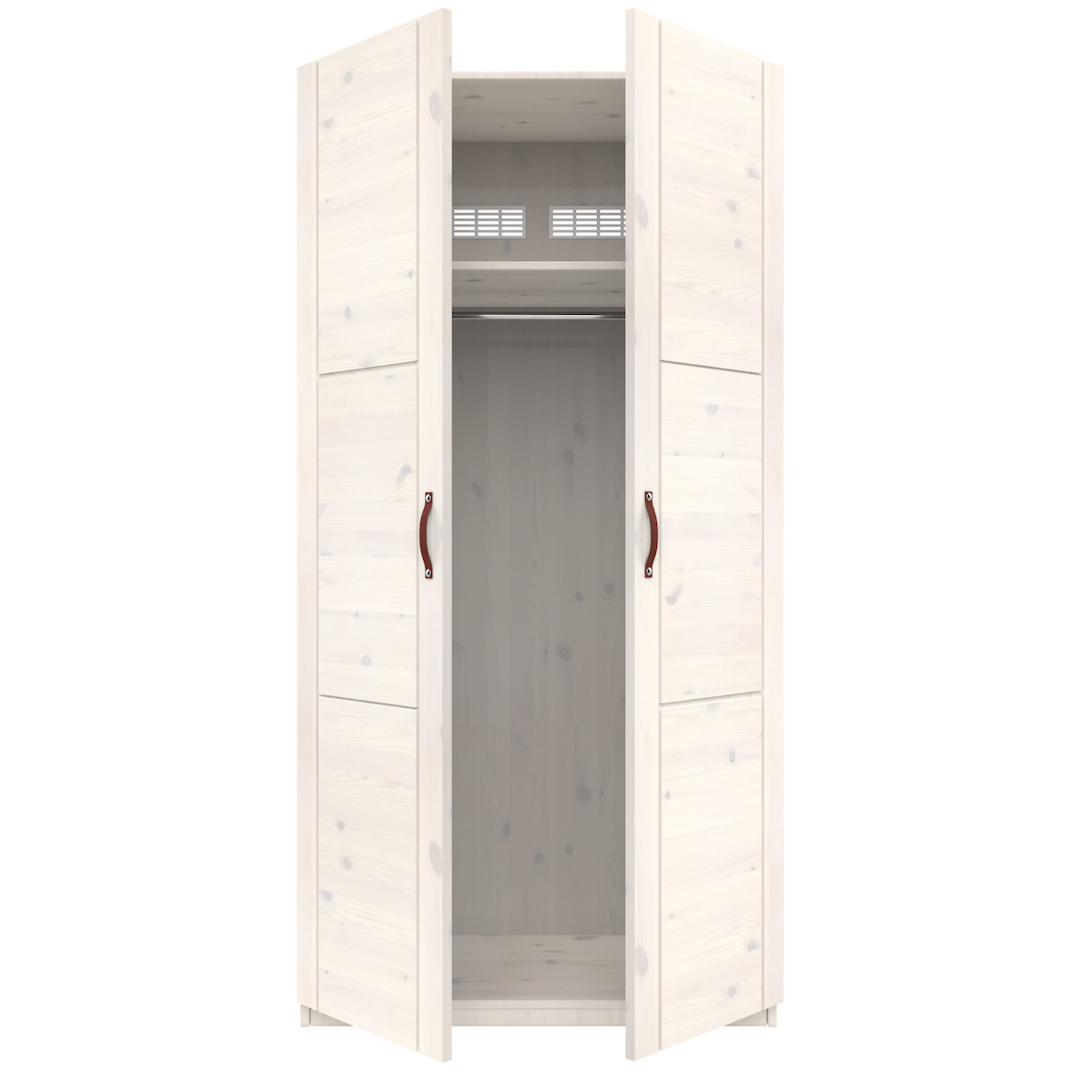 Armario 2 puertas sin tiradores Lifetime blanqueado