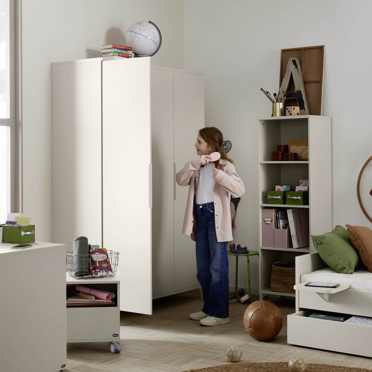 Armario 2 puertas SISTER LOU Yuny by Paidi cashmere beige