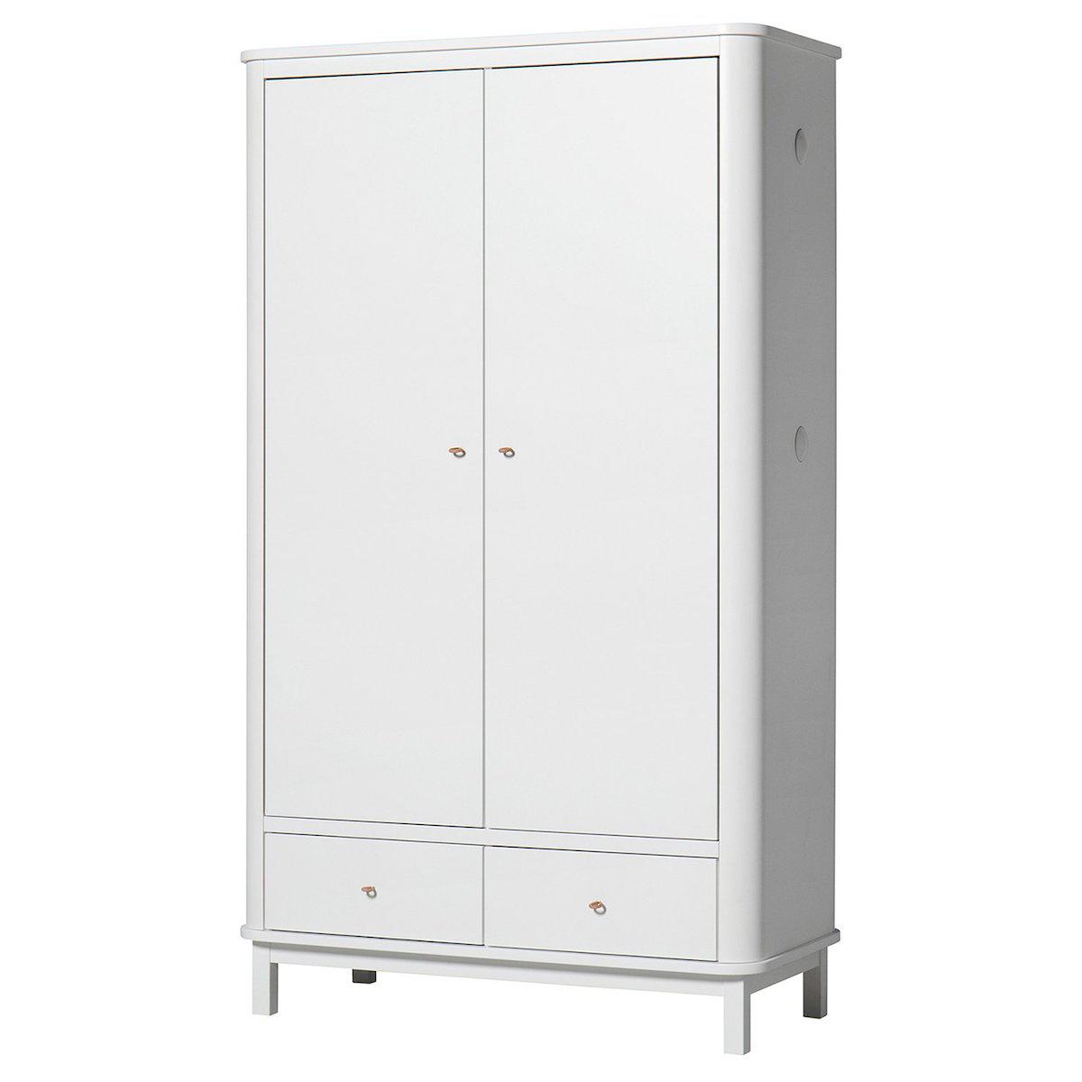 Armario 2 puertas WOOD Oliver Furniture blanco