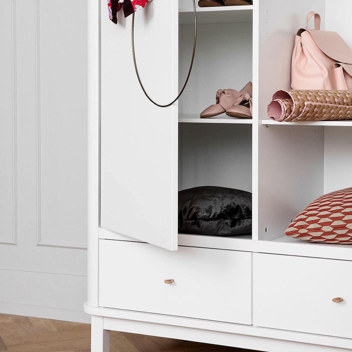 Armario 2 puertas WOOD Oliver Furniture blanco