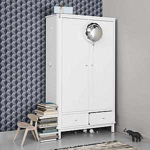 Armario 2 puertas WOOD Oliver Furniture blanco