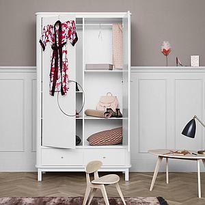 Armario 2 puertas WOOD Oliver Furniture blanco