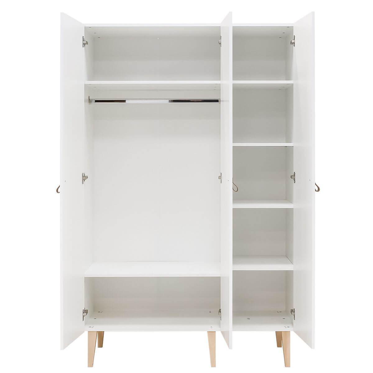 abitare-kids.es | Armario 3 puertas INDY Bopita blanco-natural