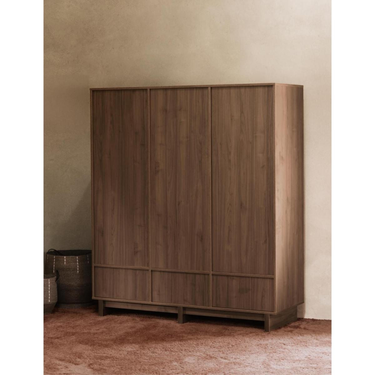 Armario 3 puertas KYO Quax walnut