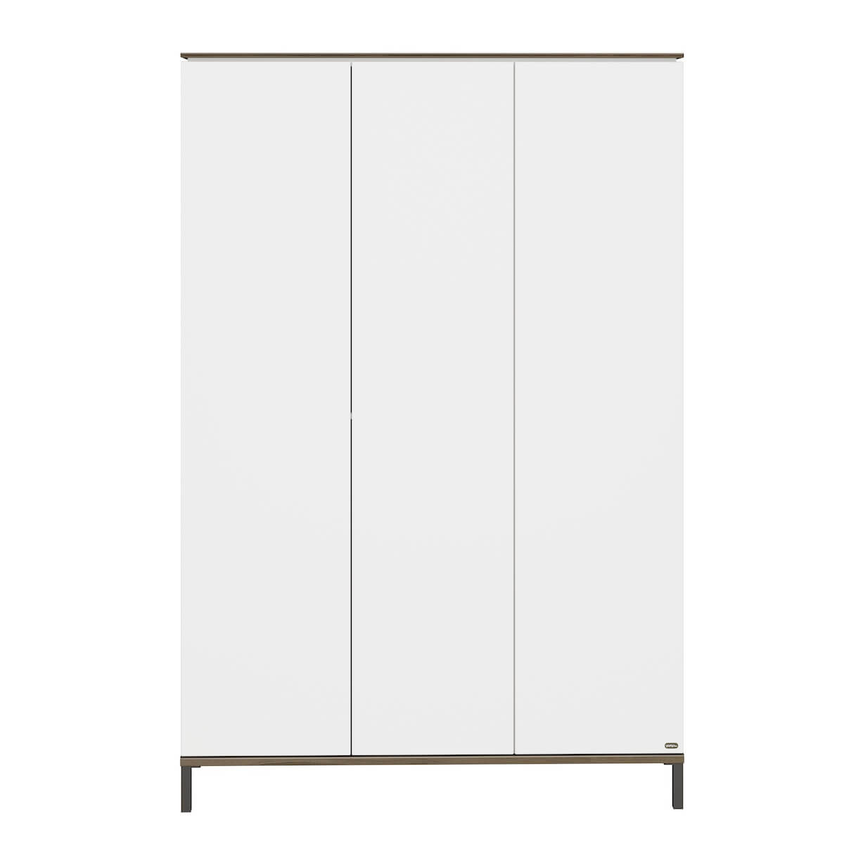 Armario 3 puertas LOVELY ALIV Yuny by Paidi off white-dark walnut