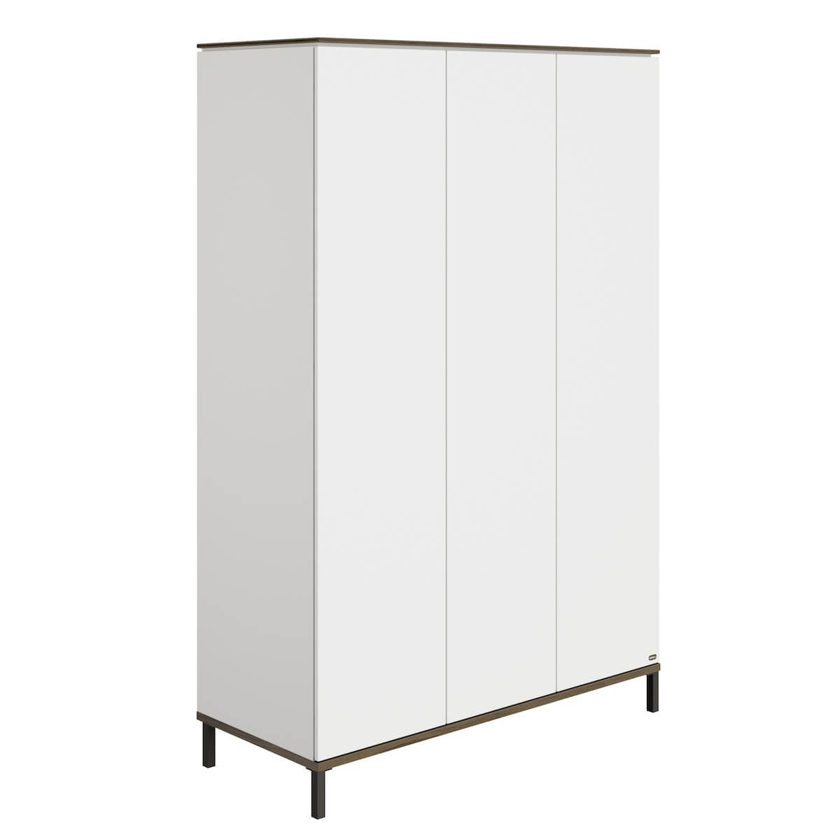 Armario 3 puertas LOVELY ALIV Yuny by Paidi off white-dark walnut
