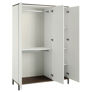 Armario 3 puertas LOVELY ALIV Yuny by Paidi off white-dark walnut