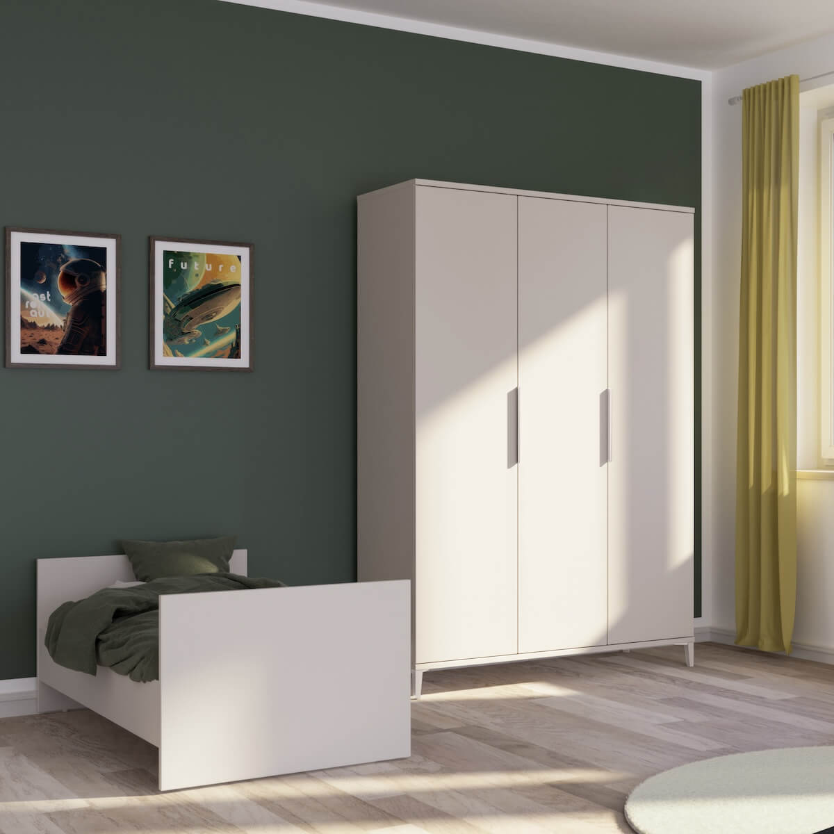 Armario 3 puertas SISTER LOU Yuny by Paidi cashmere beige