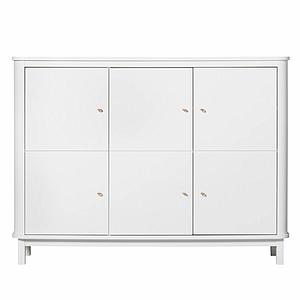 Armario bajo 3 puertas WOOD Oliver Furniture blanco
