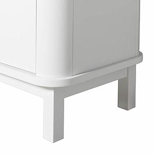 Armario bajo 3 puertas WOOD Oliver Furniture blanco