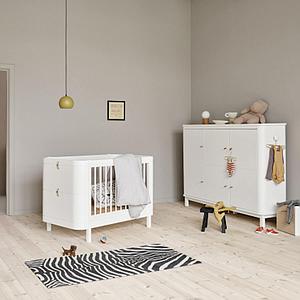 Armario bajo 3 puertas WOOD Oliver Furniture blanco