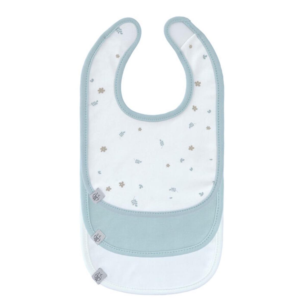 Babero 3pzs FLORAL Laessig