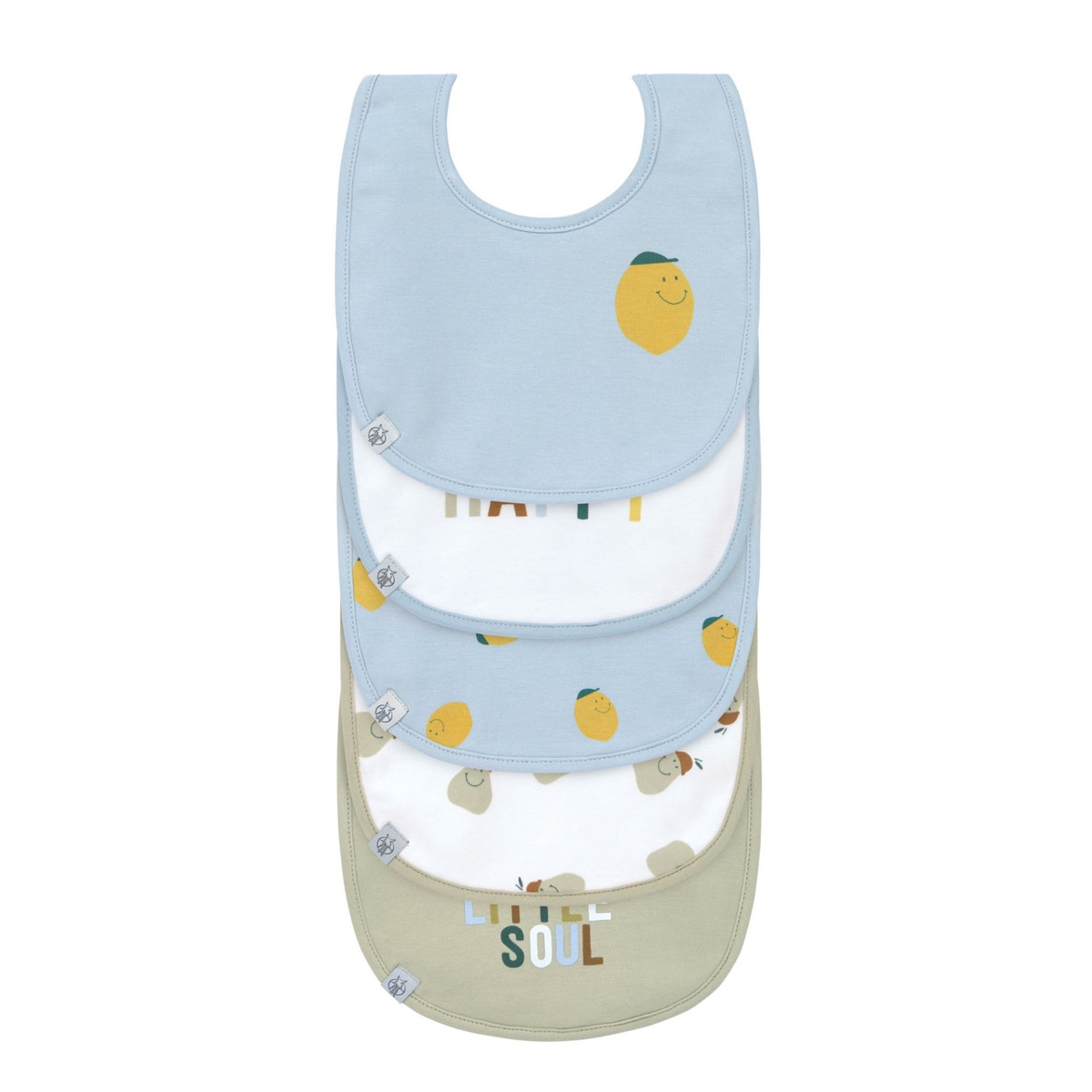 Babero 5pzas HAPPY FRUITS Laessig Lemon