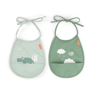 Babero bolsillo 2uds CROCO Done by deer green