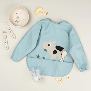 Babero manga larga-bolsillo TINY FARM Done by Deer blue