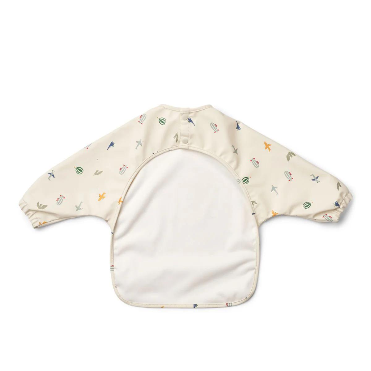 Babero manga larga MERLE Liewood Aviator ecru