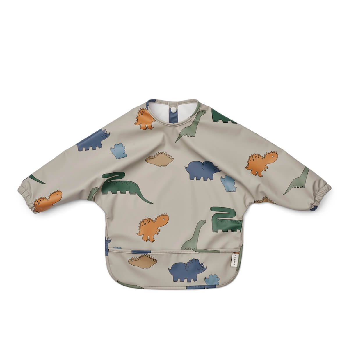 Babero manga larga MERLE Liewood Dinosaurs mist