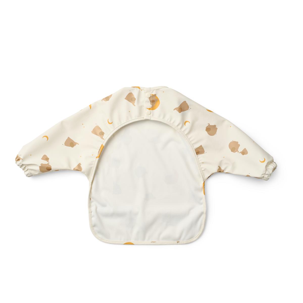 Babero manga larga MERLE Liewood Elephant creme de la creme