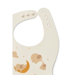 Babero silicona 2uds EMBER Liewood Elephant creme de la creme