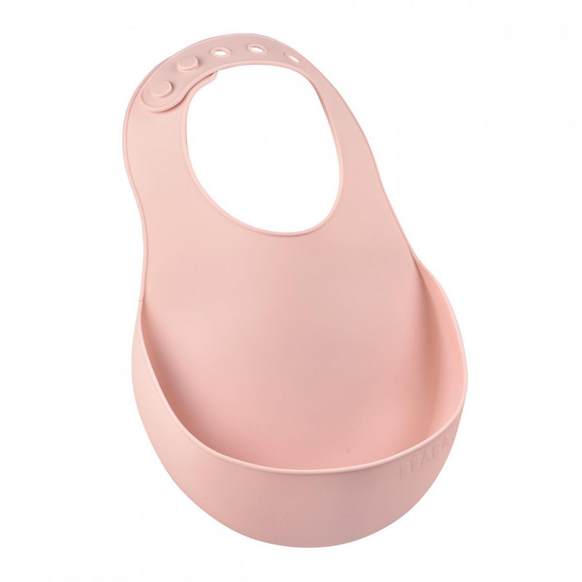 Babero silicona Béaba rosa