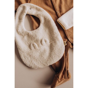 Babero Teddy NOOS Wooly Organic tiramisú