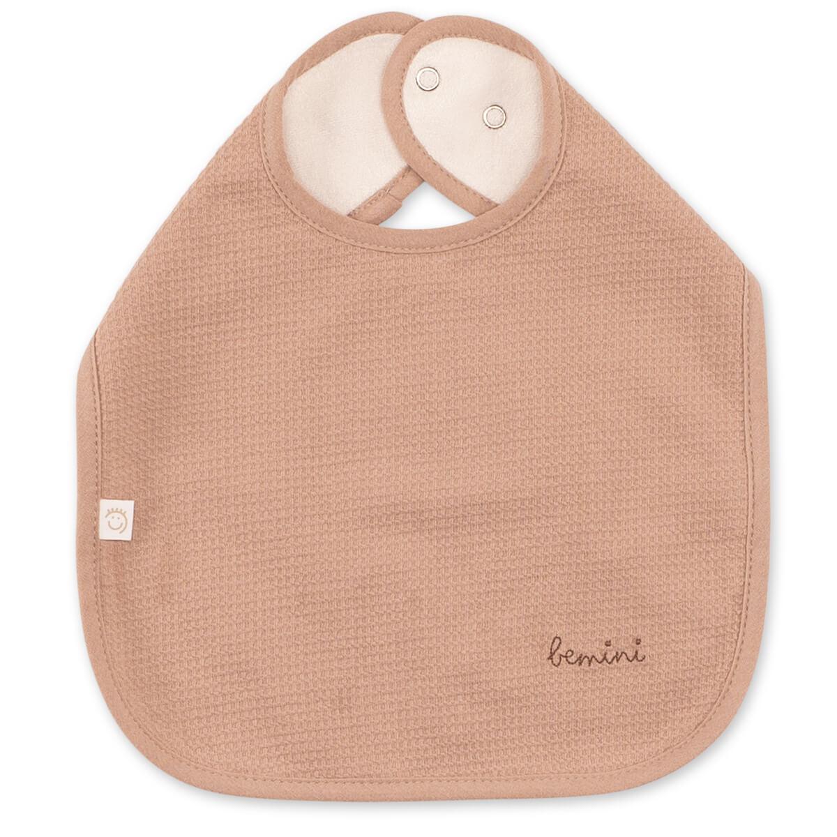 Babero WATERPROOF Bemini wafle Macarrón