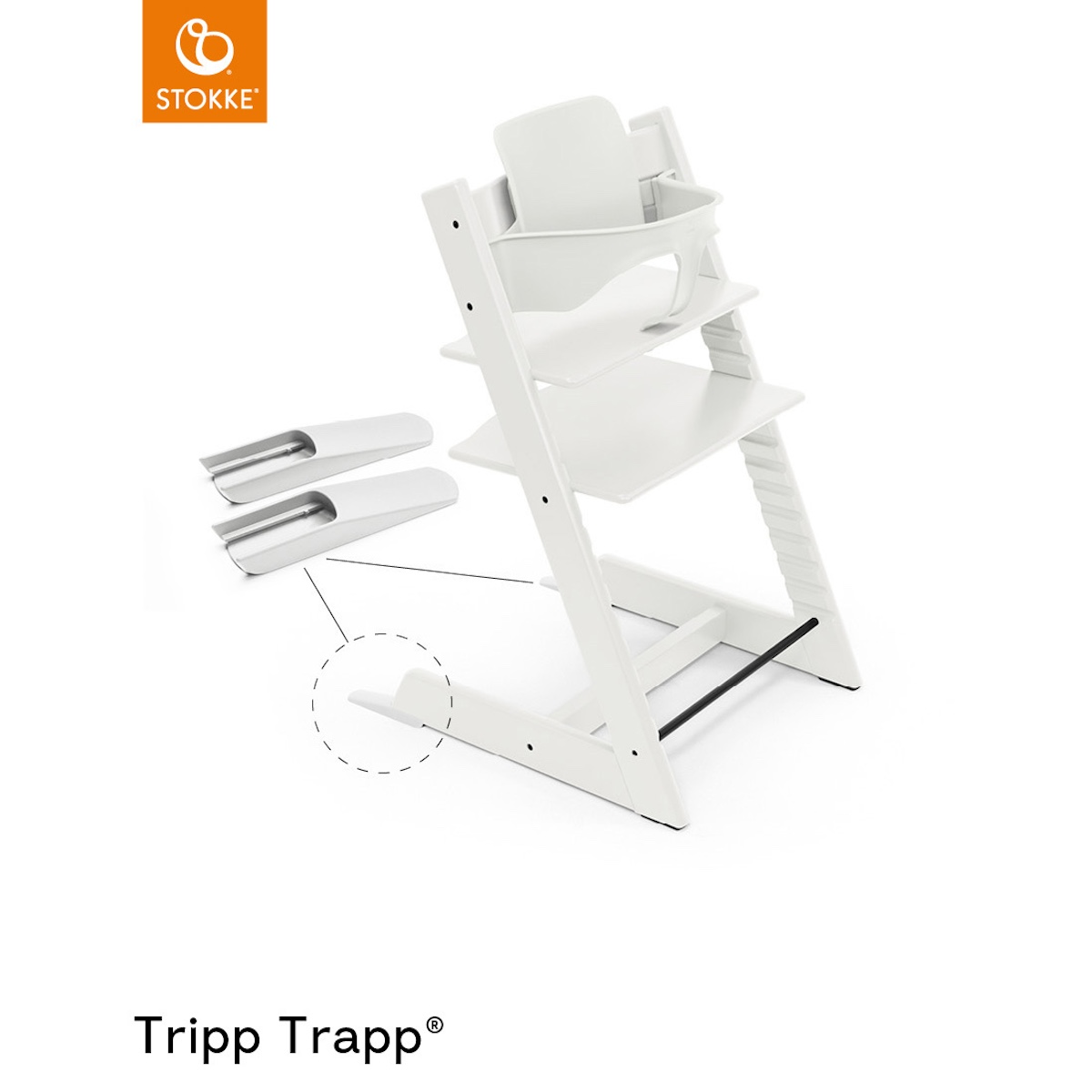 Baby set trona bebé TRIPP TRAPP Stokke white
